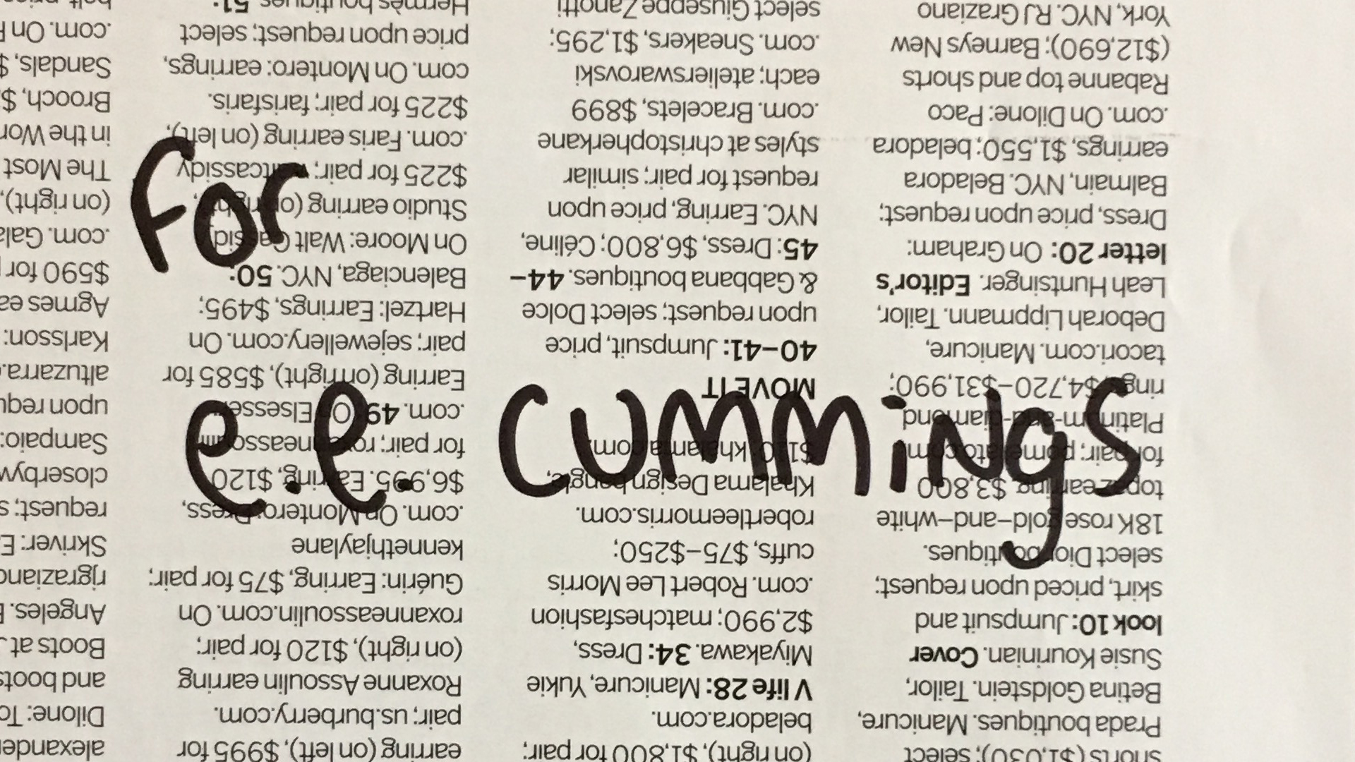 ee cummings