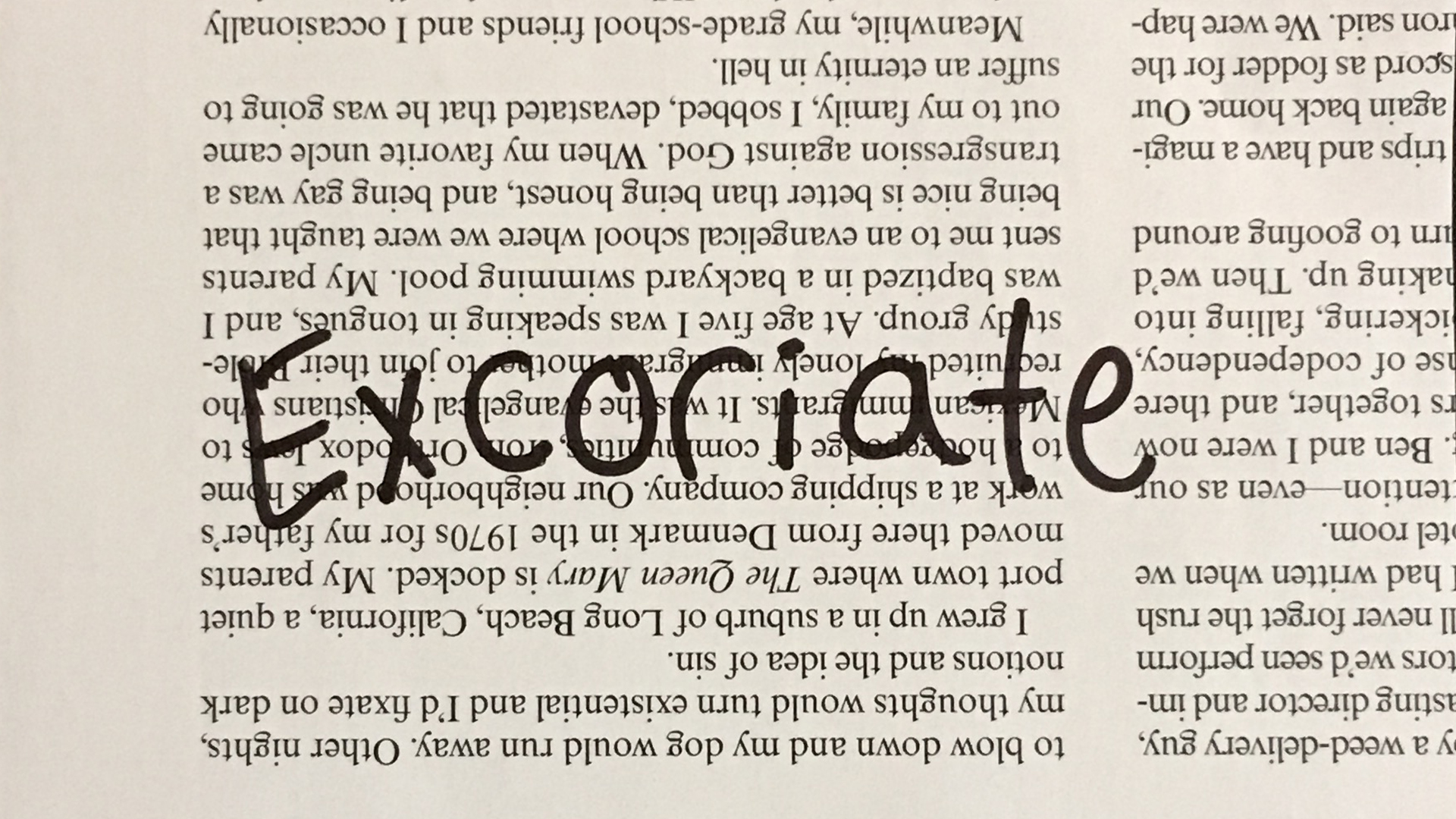 Excoriate