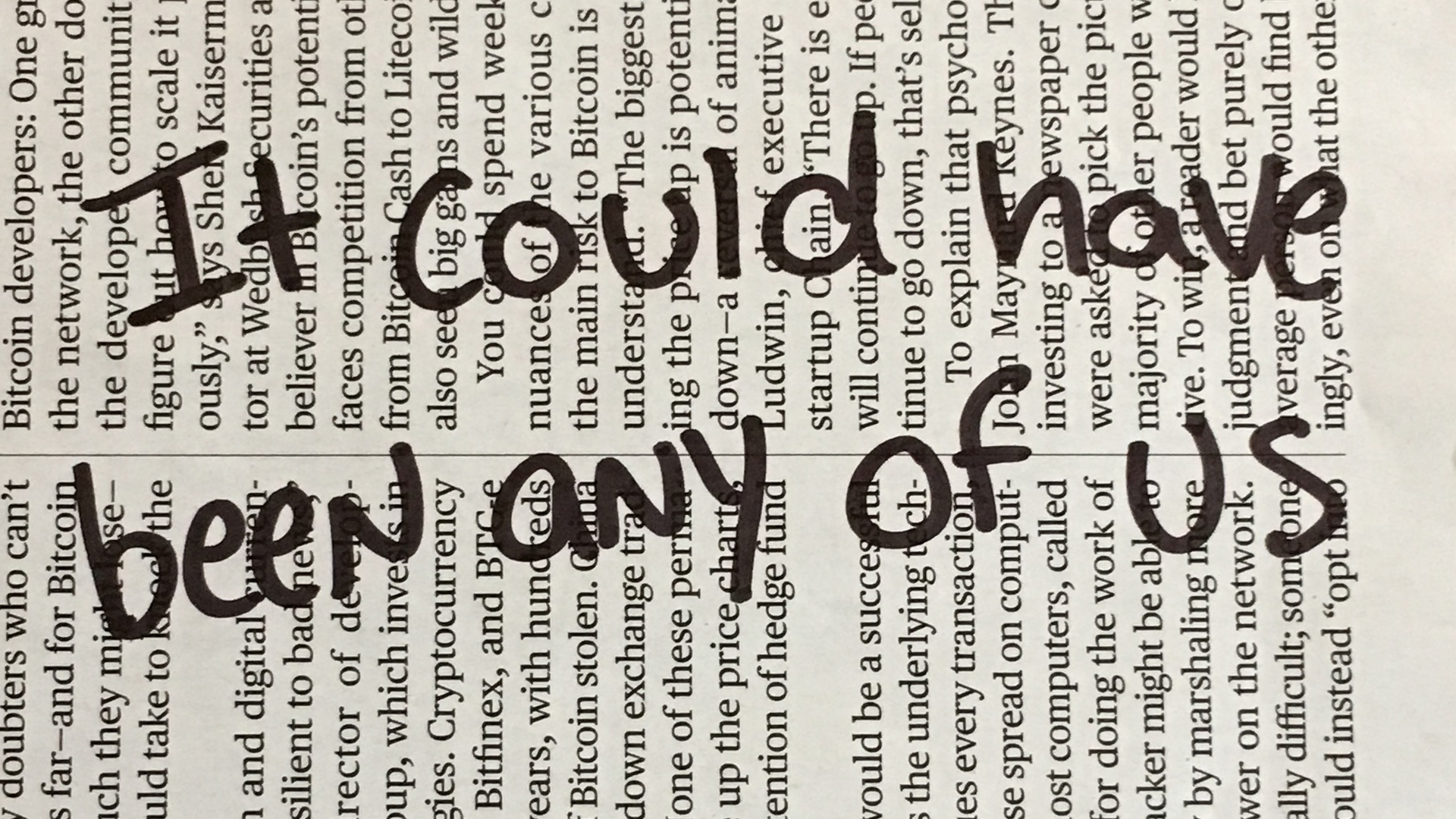 It could have been any of us