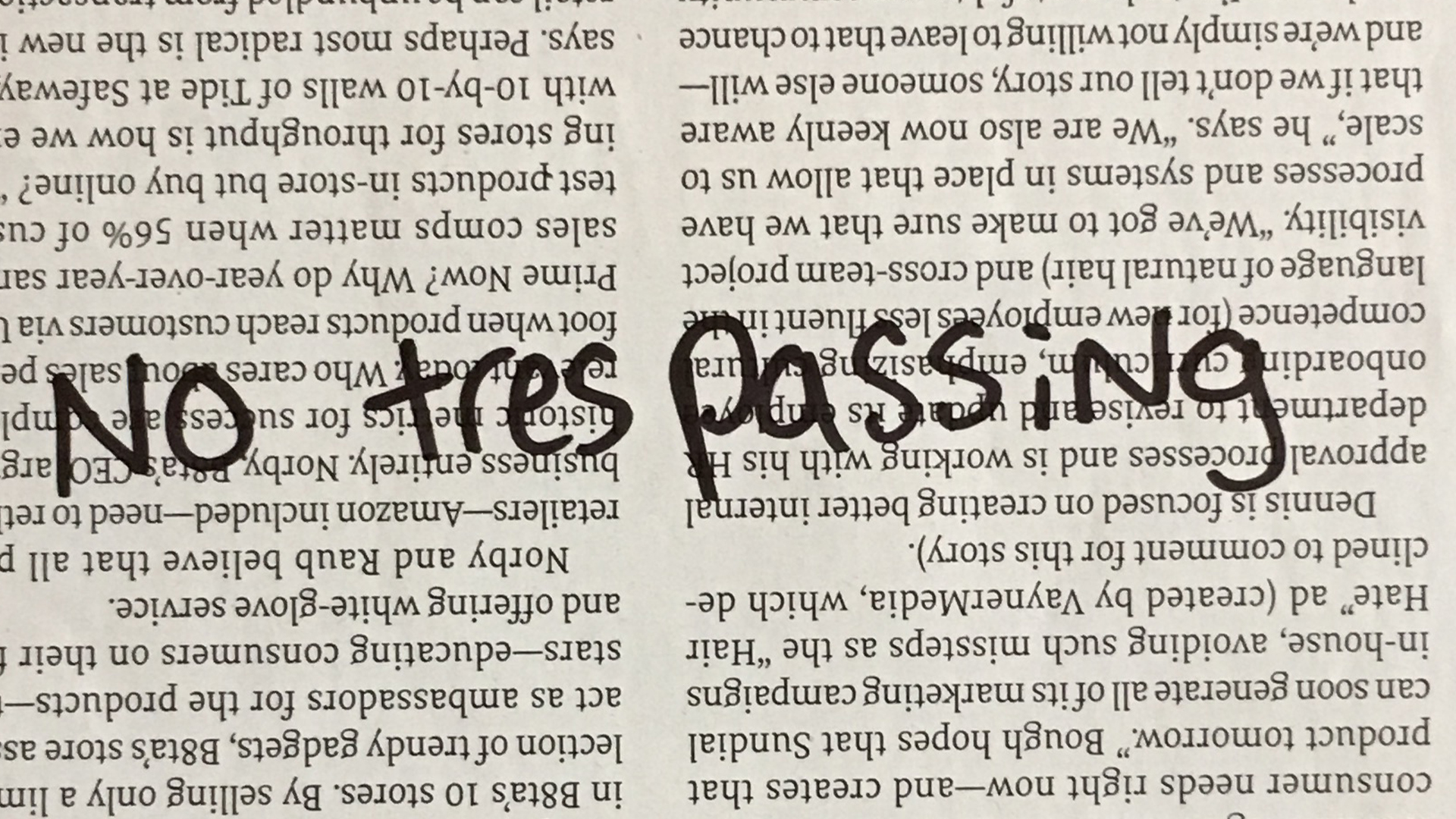 No trespassing