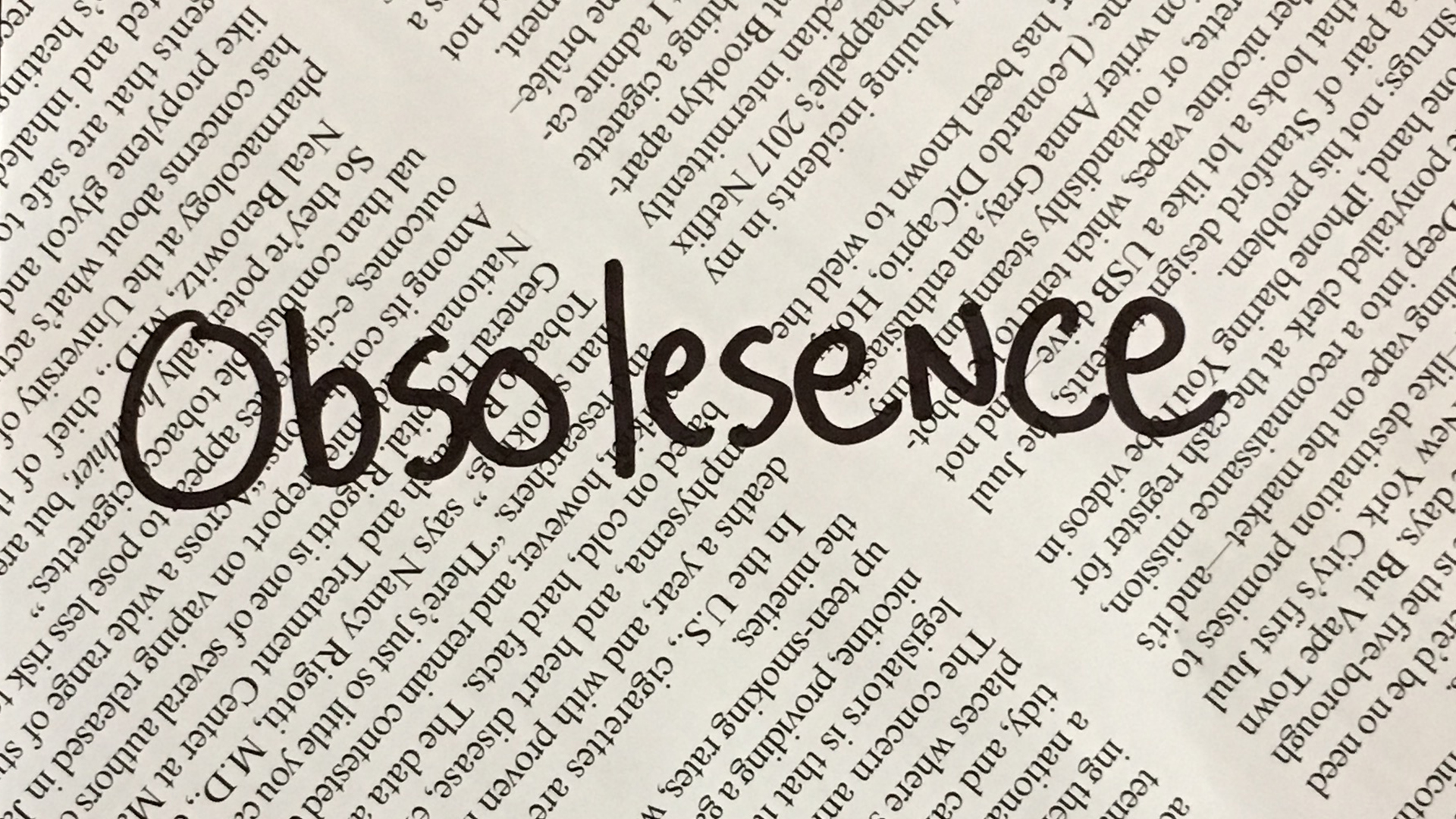 Obsolescence