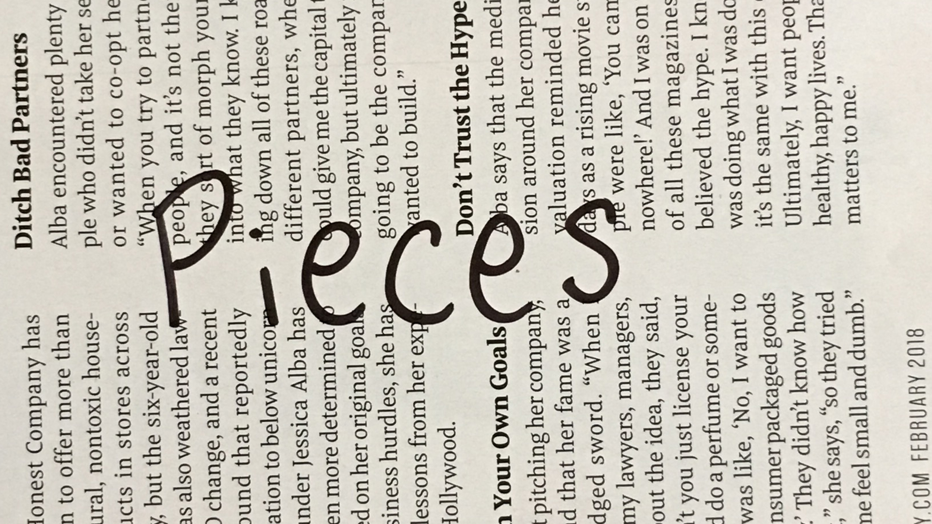 Pieces