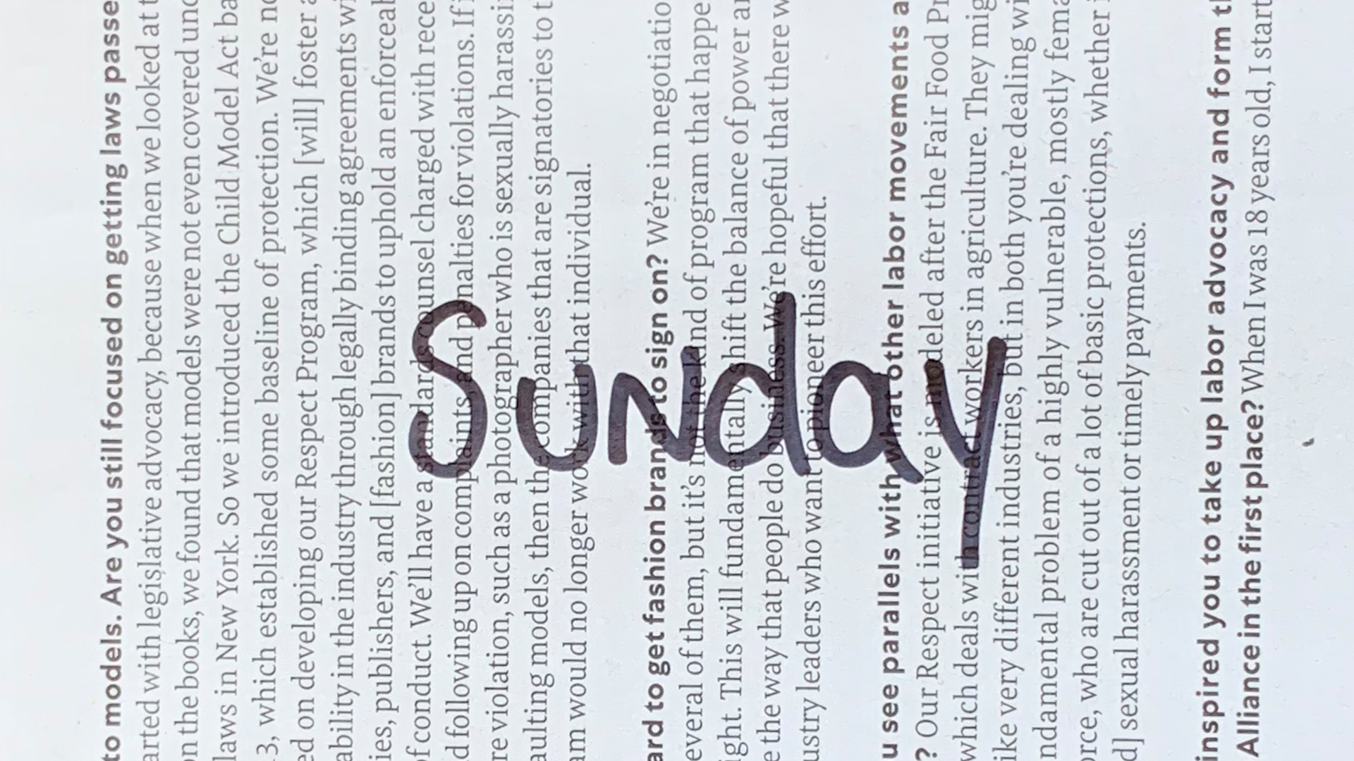 Sunday
