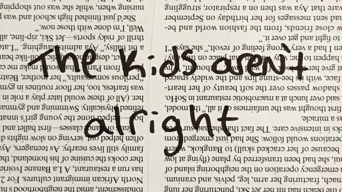 The kids aren't alright