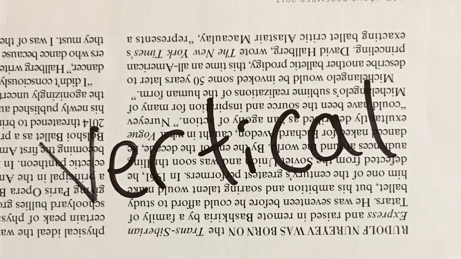 Vetical