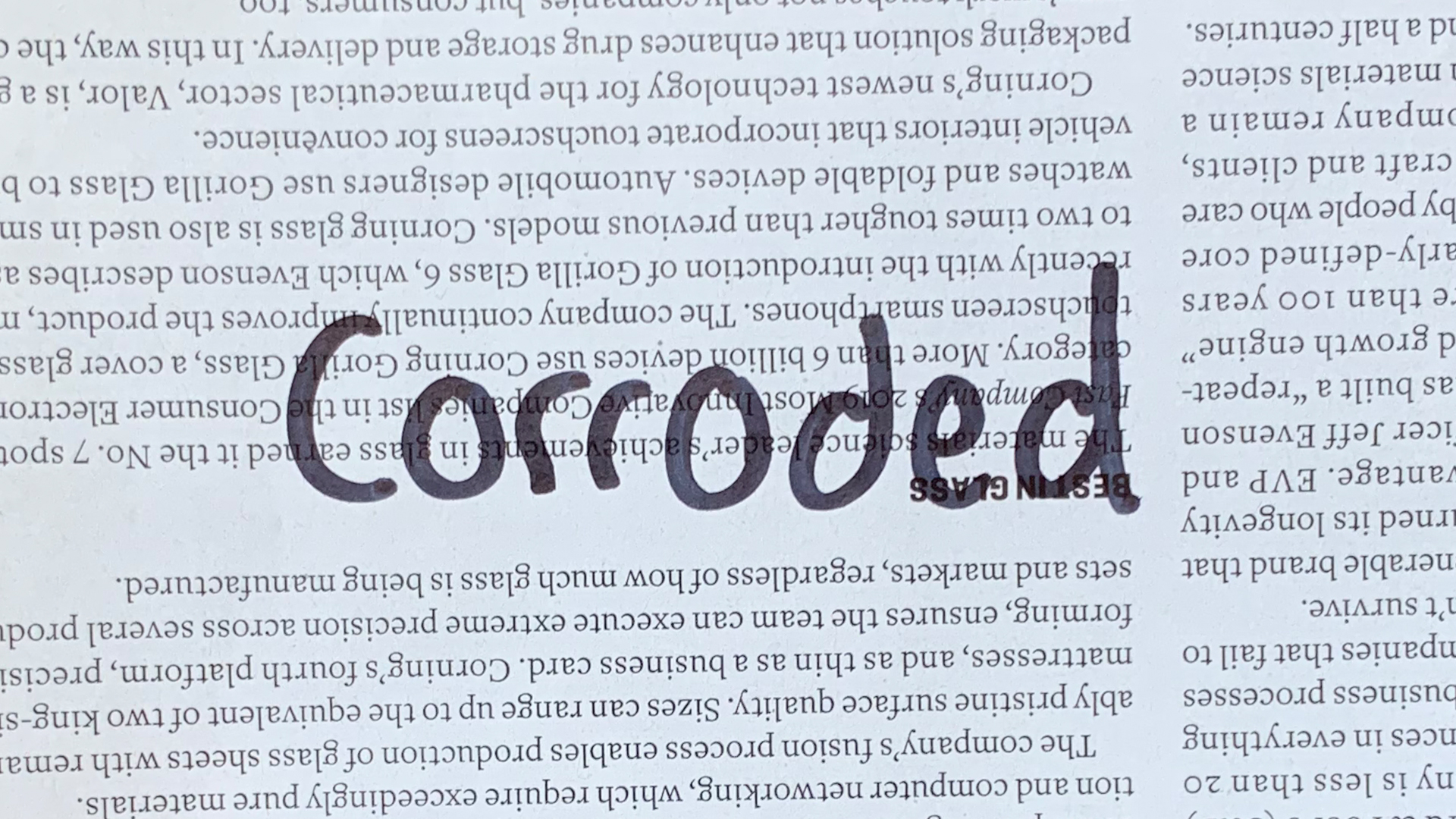 Corroded